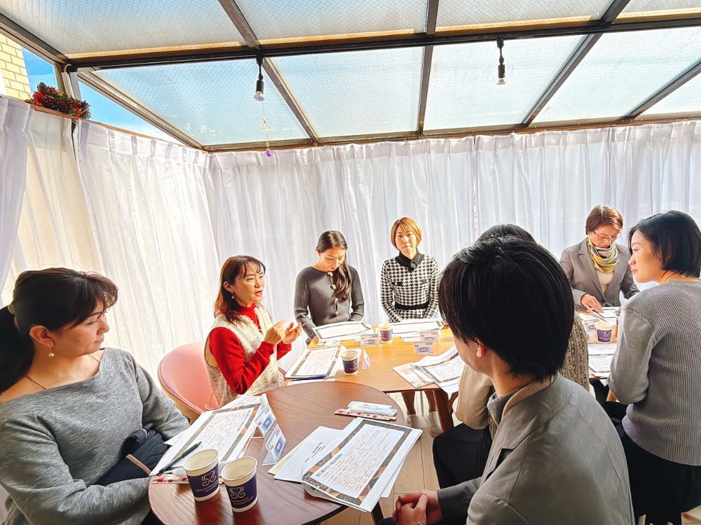 健康講座のグループディスカッションの様子